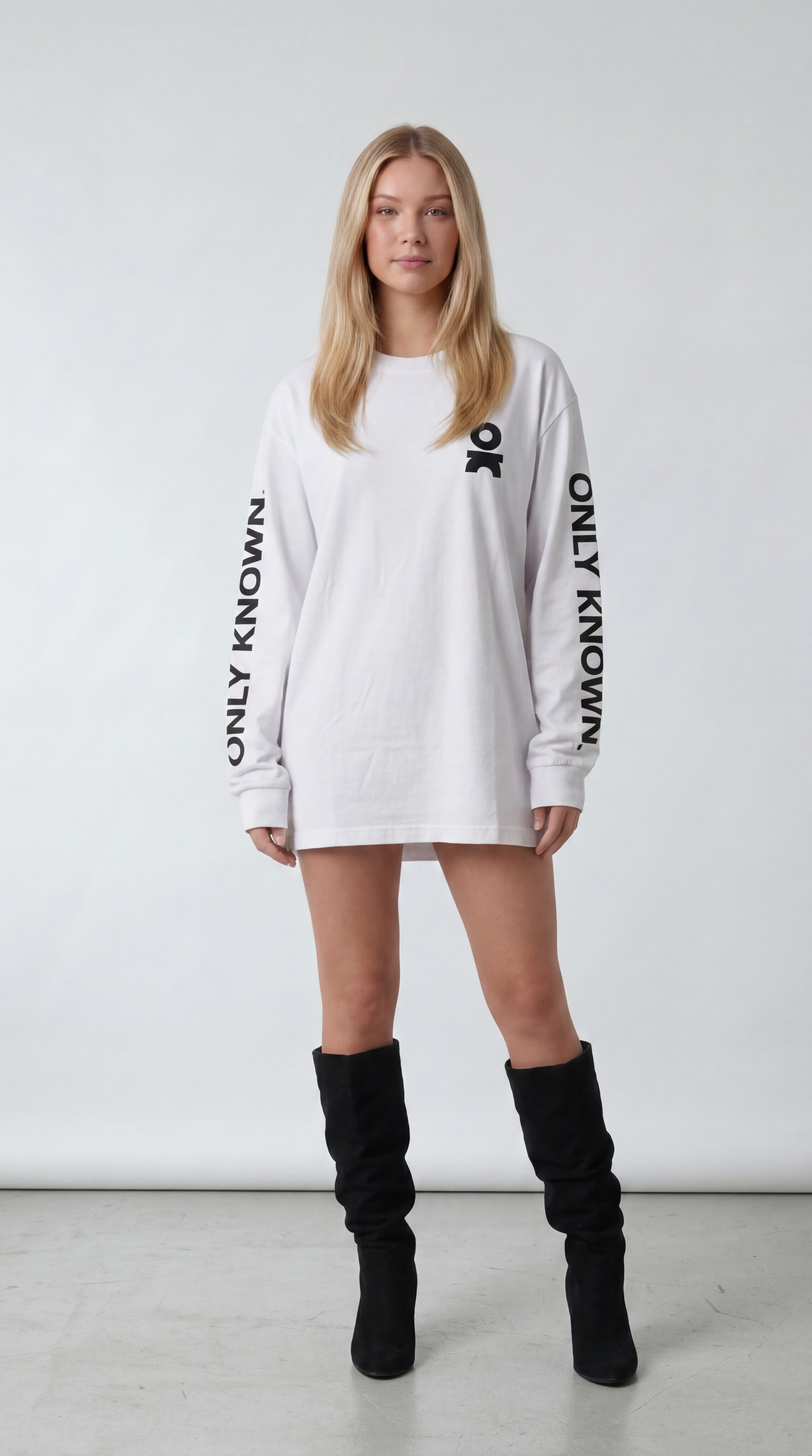 BIG LOGO LONGSLEEVE WHITE